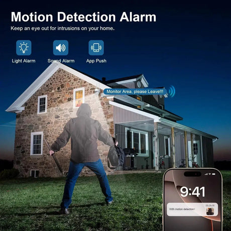 Yoosee 5MP Outdoor IP Camera Weatherproof IP66 360 PTZ Night Vision - stepyours.com