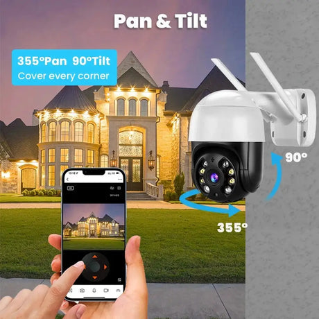 DDBROUGEN A8B PTZ Camera - 4K 8MP AI Humanoid Detection Outdoor Security Hooks - stepyours.com
