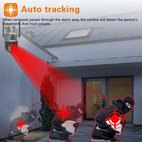 AI Powered Solar Security Camera With Color Night Vision