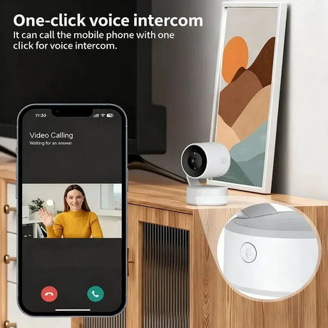 WIFI Tuya Indoor 5MP Camera - 360 Degree PTZ With 4x Zoom And Two Way Audio - stepyours.com