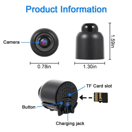 FHD 1080P Mini WiFi Security Camera For Baby Monitoring