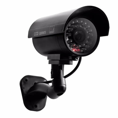 Eleopard Fake Security Camera - Waterproof Dummy CCTV With Red LED Add Hooks - stepyours.com