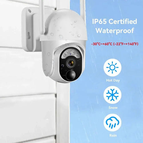 Smart Solar PTZ Outdoor Security Camera With Solar Power