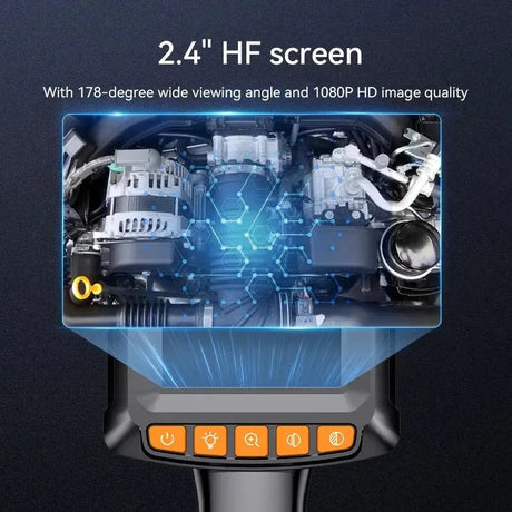 Industrial Endoscope Camera 2.4 Inch IPS LCD 1080P IP67 Waterproof Borescope - stepyours.com