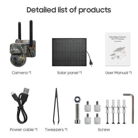 INQMEGA 5MP 4G Solar Security Camera IP66 Waterproof WiFi