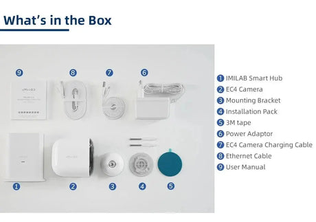Imilab EC4 Outdoor Security Camera 2.5K Battery Powered Color Night Vision - stepyours.com