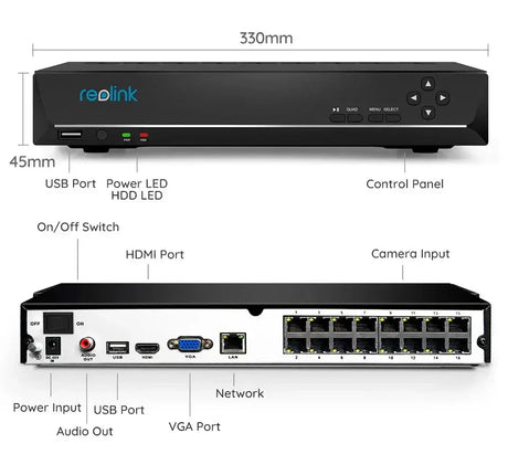 Reolink 8CH 4K Security Camera System 8MP IP Cameras Kit Pro