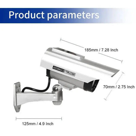 Solar Powered Security Camera With LED Light Deterrent