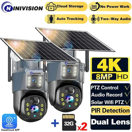 AI Powered Solar Security Camera With Color Night Vision