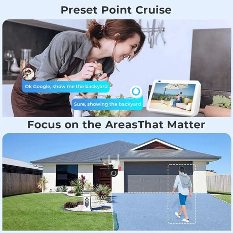 8MP 4K PTZ WiFi Outdoor Camera - Dual Lens AI Tracking for Enhanced Security - stepyours.com