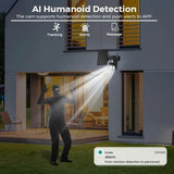 8MP 4K Solar WiFi Outdoor Camera Built In Battery Dual Lens 2K Surveillance - stepyours.com