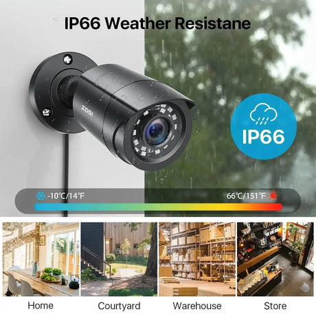 ZOSI Outdoor Surveillance Kit Crystal Clear Day Night Vision