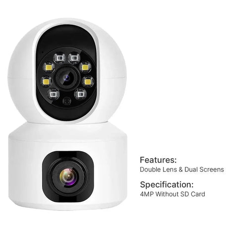 2K 4MP WiFi PTZ Security Camera With AI Tracking Features