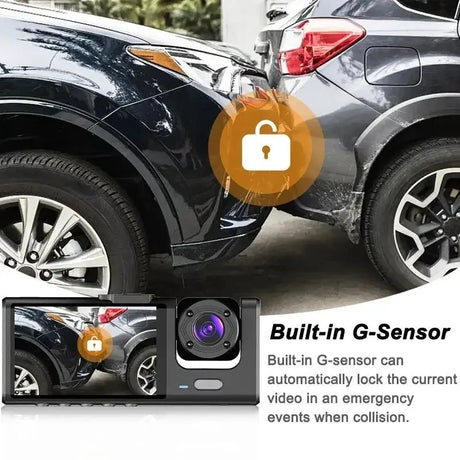 1080P Car Dash Cam 2 To 3 Camera Front And Rear Video Recorder Night Vision - stepyours.com