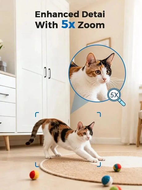 PEGATAH 5MP One - Touch Call Indoor Baby Monitor WiFi Color Night Vision - stepyours.com