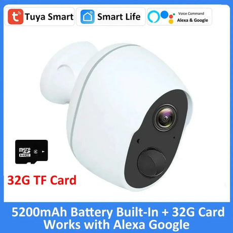 Solar Powered Outdoor WiFi Surveillance Camera for Home