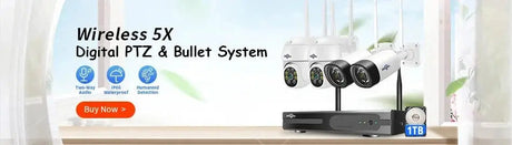 Hiseeu 3/5/8MP Wireless IP Camera - Waterproof 1080P WiFi Bullet for CCTV Kits - stepyours.com