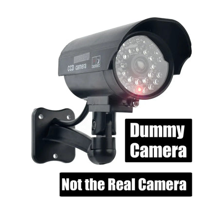 Eleopard Fake Security Camera - Waterproof Dummy CCTV With Red LED Add Hooks - stepyours.com