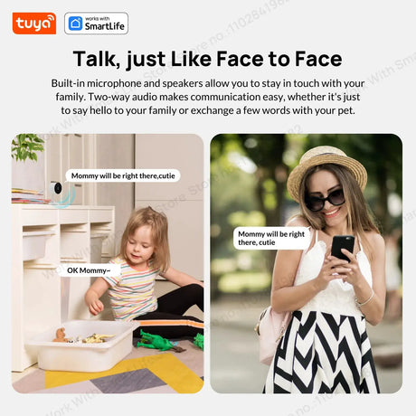 3MP HD Tuya Smart Indoor Outdoor Security Camera With Color Night Vision - stepyours.com