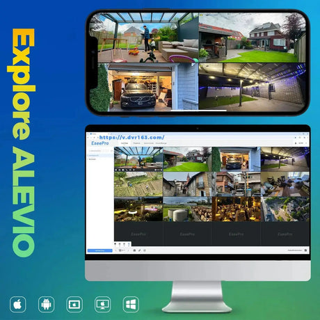 Alevio 2.5K Outdoor Solar Camera Wireless AI Security With Night Vision Hooks - stepyours.com