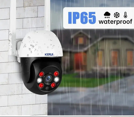 KERUI Outdoor PTZ WiFi Security Camera - 8MP UHD Tuya AI Detection Hooks - stepyours.com