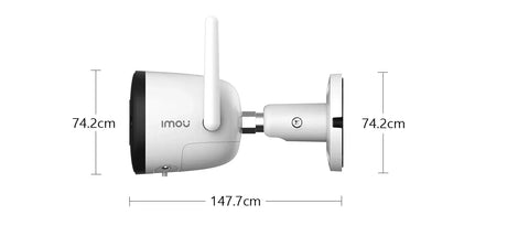 Imou Bullet 2E 5MP Color Night Vision Spotlight Outdoor Camera With Human Detect - stepyours.com