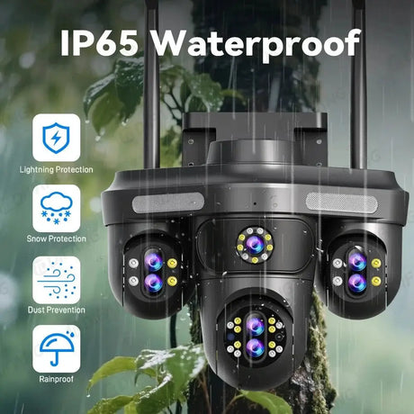 Difang 5MP WiFi IP Camera Outdoor PTZ 10x Zoom Auto Tracking CCTV - stepyours.com