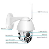 Abuntu YCC365 PTZ WiFi Outdoor Camera 1080P 4X Zoom With Smart Tracking - stepyours.com