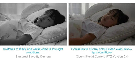 Xiaomi Home Security PTZ 2K Camera Color Night Vision AI Detection Hooks - stepyours.com