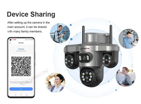 LS Vision 20MP Solar WiFi Surveillance Camera V380 Pro 10X Optical Zoom Outdoor - stepyours.com