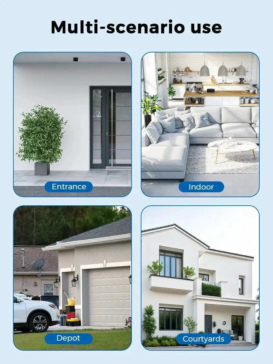 12MP Outdoor WiFi PTZ Camera With 6K HD Triple Lens Waterproof - stepyours.com