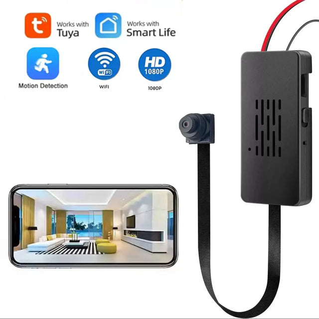 Tuya Full HD Mini DIY Wireless Security Camera 115° Wide Angle Motion Detection Auto Alarm Remote View for Home Surveillance