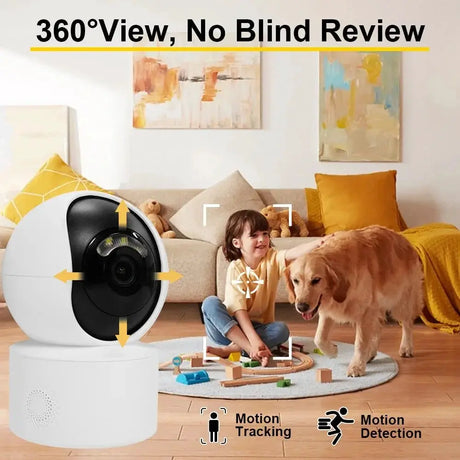 Yoosee 5MP WiFi Indoor PTZ Mini IP Camera - Color Night Vision And Two Way Audio - stepyours.com