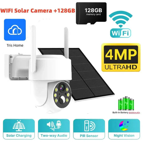 Solar Powered Outdoor Security Camera With Smart Detection