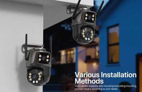 4K 8MP HD WiFi PTZ Camera Outdoor Dual Lens AI Tracking - ESCAPION