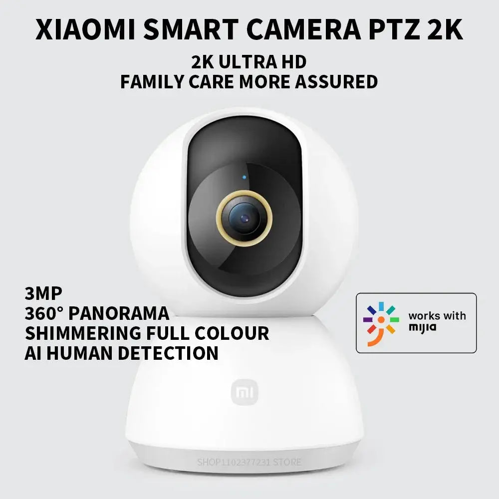 Xiaomi 360 Degree Mi PTZ 2K Security Camera AI Detection Indoor Night Vision by stepyours.com