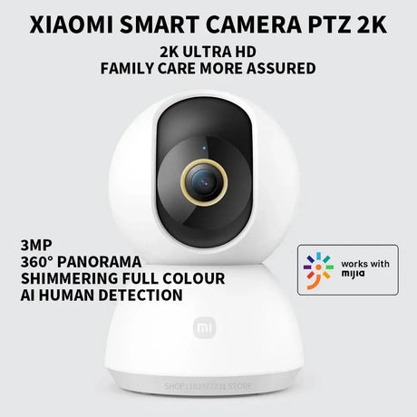 Xiaomi 360 Degree Mi PTZ 2K Security Camera AI Detection Indoor Night Vision by stepyours.com