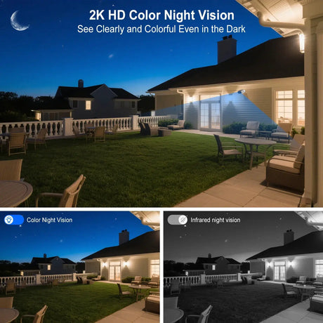 ARCCTV 2K Wireless Solar Camera - Humanoid Detection And Night Vision - stepyours.com