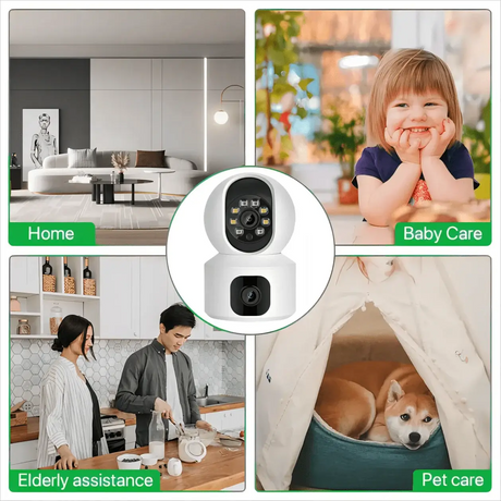 Tuya 8MP Dual Lens WiFi IP Camera - Color Night Vision With Auto Tracking - stepyours.com