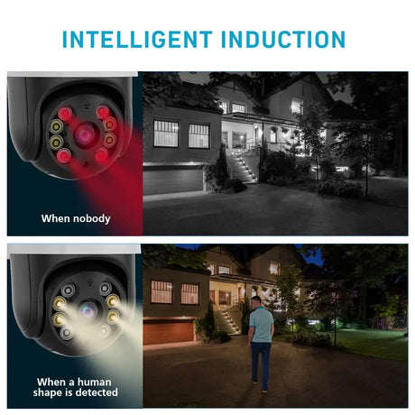 DDBROUGEN A8B PTZ Camera - 4K 8MP AI Humanoid Detection Outdoor Security Hooks - stepyours.com