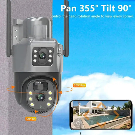 AI Powered Solar Security Camera With Color Night Vision