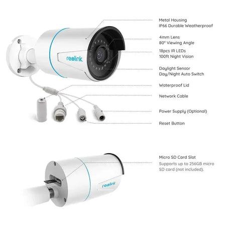Reolink 5MP Outdoor Security Camera With Night Vision Alerts