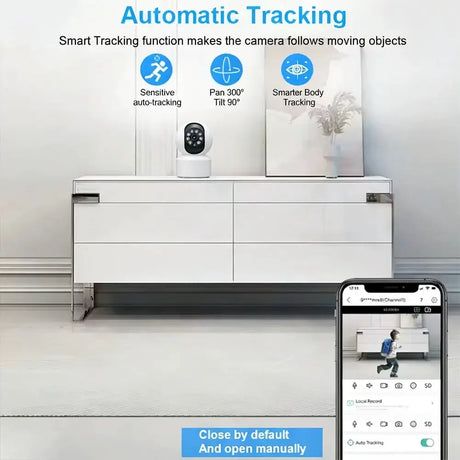 KaiAqua Pet Camera - 360 Degree Pan And Tilt, 5G And 2.4GHz WiFi, Night Vision by stepyours.com