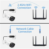 Hiseeu 3/5/8MP Wireless IP Camera - Waterproof 1080P WiFi Bullet for CCTV Kits - stepyours.com