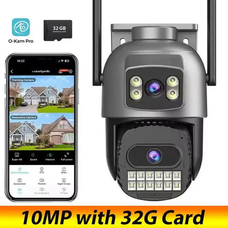 Okam Pro 15MP WiFi Outdoor Camera Auto Tracking 5X Digital Zoom PTZ Surveillance - stepyours.com