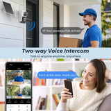 8MP Dual Lens Solar WiFi Security Camera - Color Night Vision, PIR Motion - stepyours.com