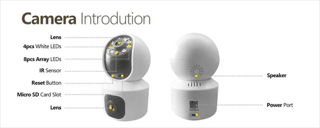 Tuya 8MP Dual Lens WiFi IP Camera - Color Night Vision With Auto Tracking - stepyours.com