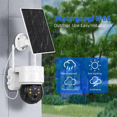 Solar Powered Outdoor Security Camera With Smart Detection