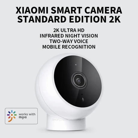 Xiaomi Smart IP Camera Standard Edition 2K HD Infrared Night Vision AI Alarm - stepyours.com