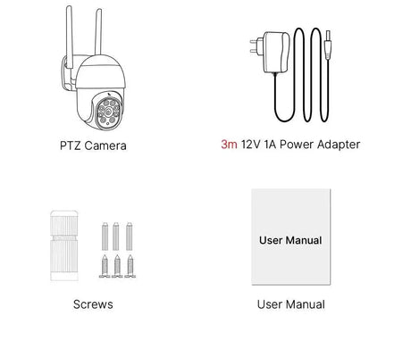Hiseeu AI Enhanced Wifi PTZ Camera 8MP Ultra HD Security